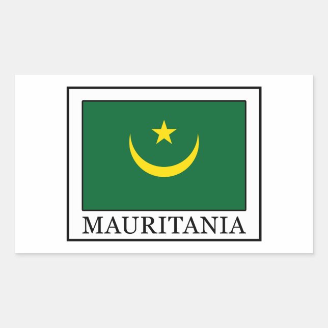 Mauritania Rectangular Sticker (Front)