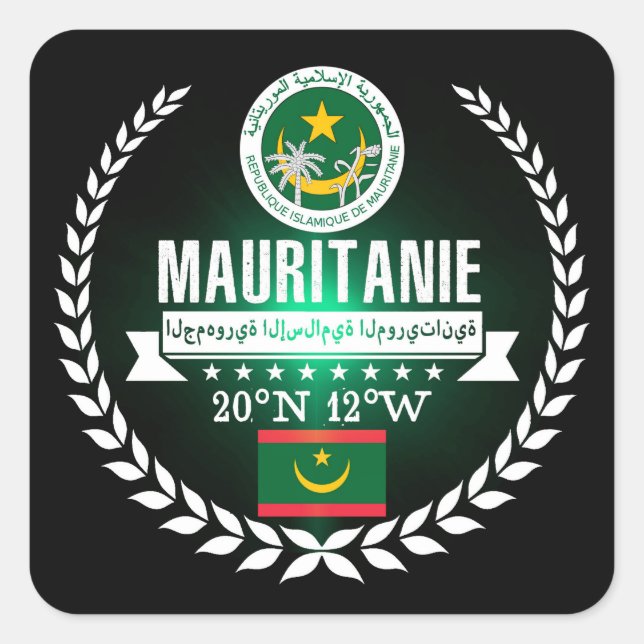 Mauritania Square Sticker (Front)