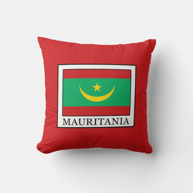 Mauritania Throw Pillow (Front)