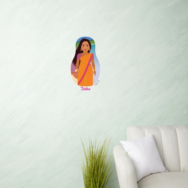 Mauritian, Indian Matryoshka Wall Decal (Living Room)