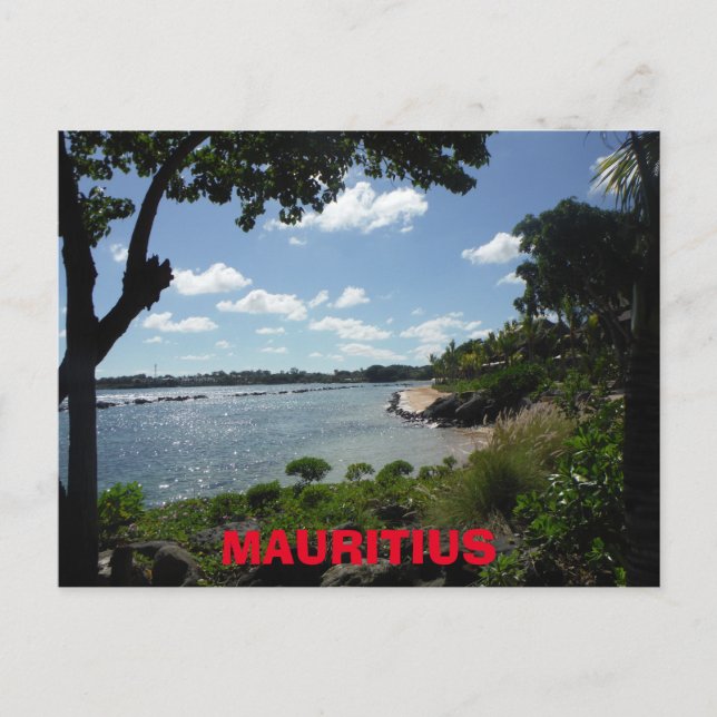 Mauritius Beach Postcard (Front)