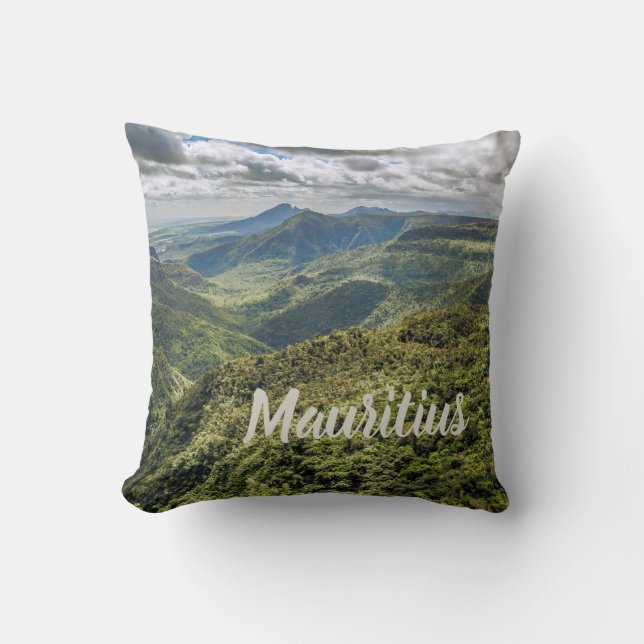 Mauritius Black River Gorges Viewpoint gift Throw Pillow (Front)