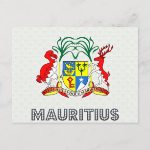 Mauritius Coat of Arms Postcard