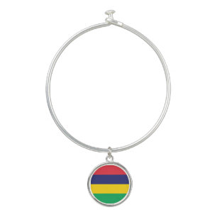 Mauritius Flag Bangle Bracelet