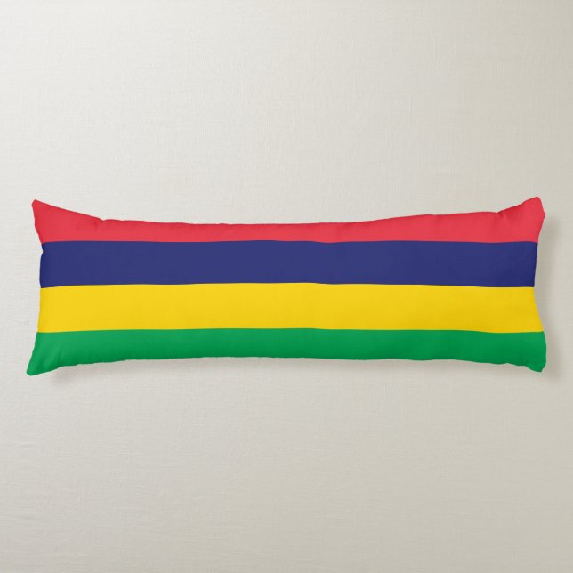 Mauritius Flag Body Pillow (Front)