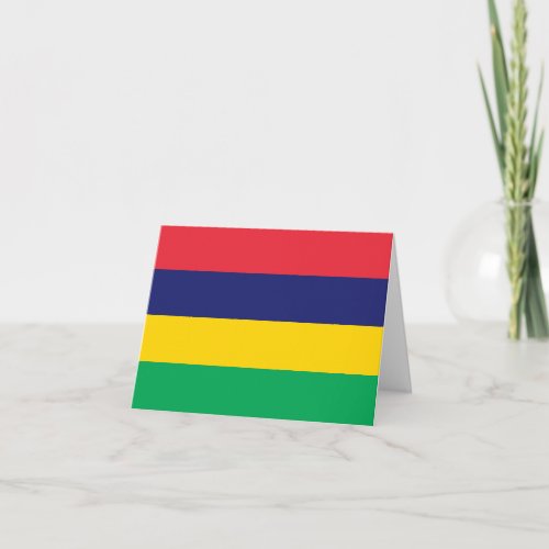 Mauritius Flag Card