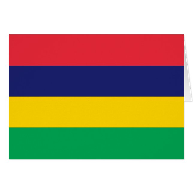 Mauritius Flag Cards (Front Horizontal)