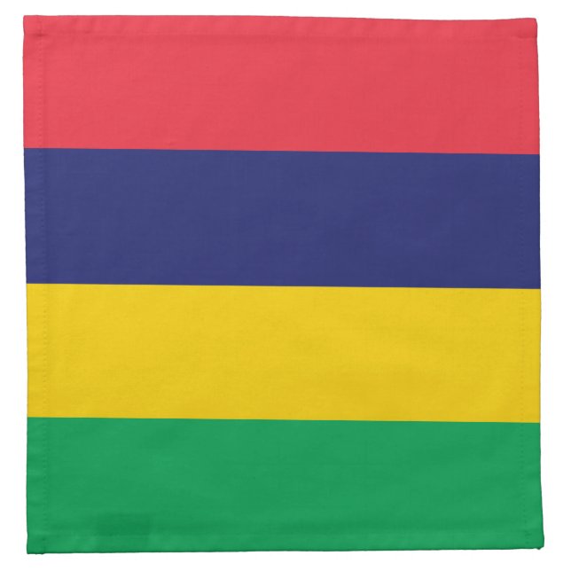 Mauritius Flag Cloth Napkin (Front)