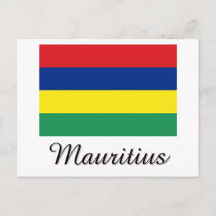 Mauritius Flag Design Postcard