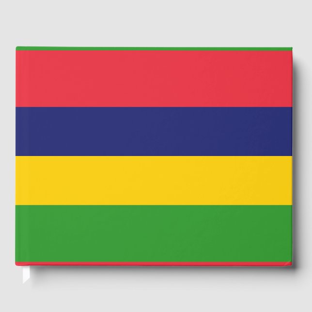 Mauritius flag guest book (Front)