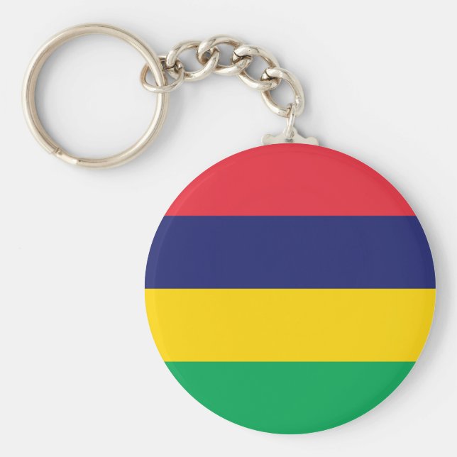 Mauritius Flag Keychain (Front)