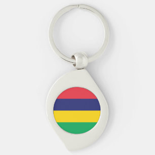 Mauritius Flag Keychain