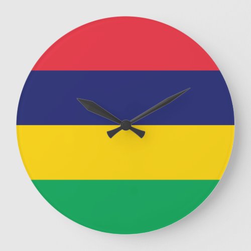 Mauritius Flag Large Clock