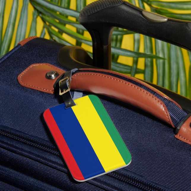 Mauritius Flag Luggage Tag (Front Insitu 1)