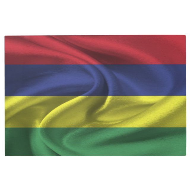 Mauritius Flag Metal Print (Front)
