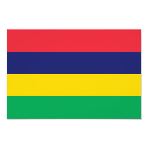 Mauritius Flag Photo Print