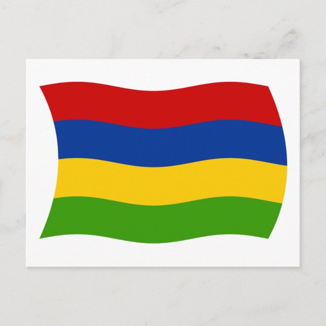 Mauritius Flag Postcard (Front)