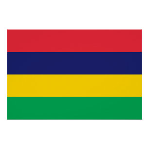 Mauritius Flag Poster