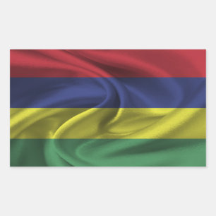 Mauritius Flag Rectangular Sticker