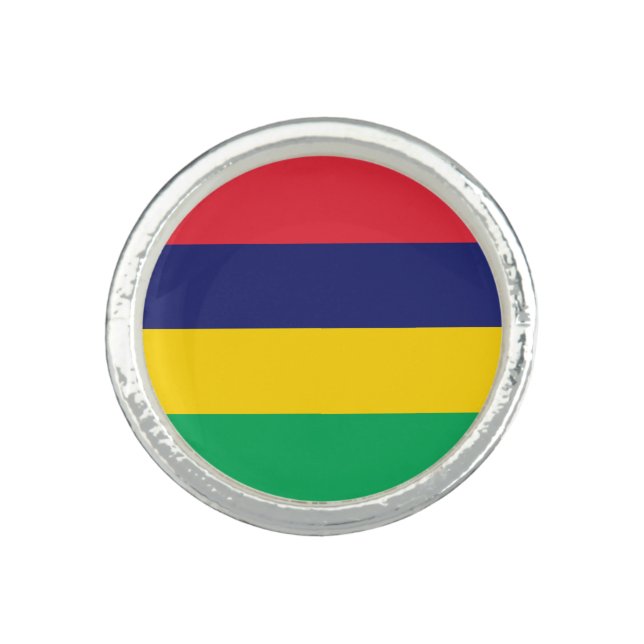Mauritius Flag Ring (Front)