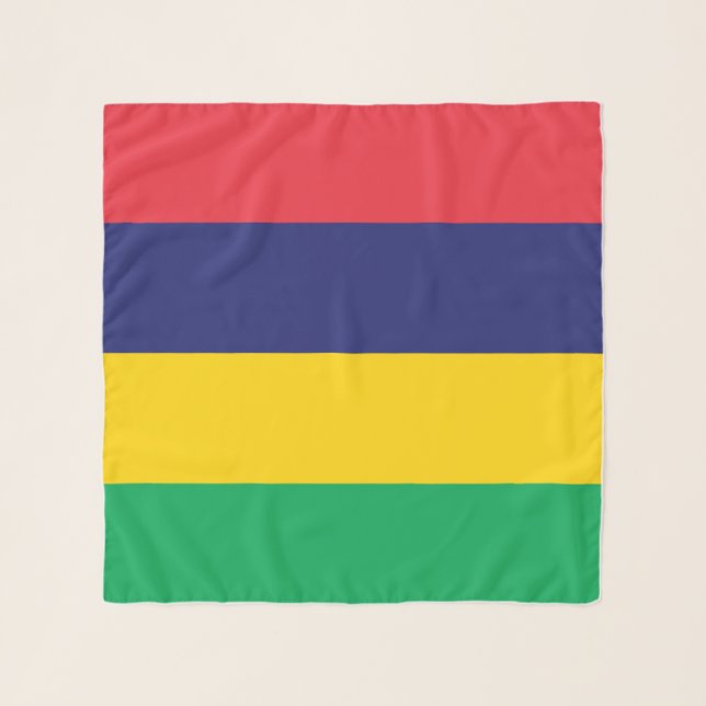 Mauritius Flag Scarf (Front)