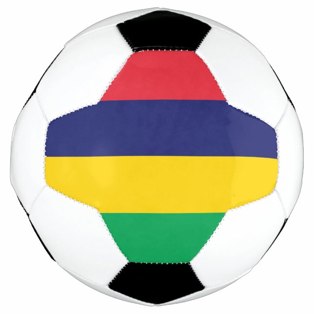 Mauritius Flag Soccer Ball (Front)