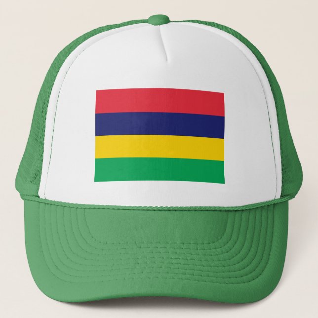 Mauritius Flag Trucker Hat (Front)