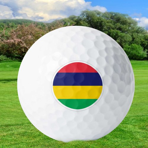 Mauritius Golf Balls Flag Golfers  Patriots Golf Balls