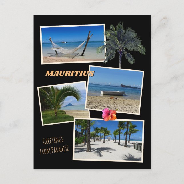 Mauritius - Greetings from Paradise Postcard (Front)