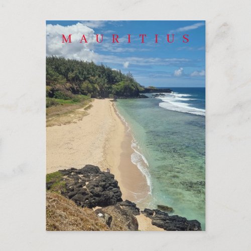 Mauritius Gris Gris Beach view postcard