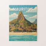 Mauritius Illustration Travel Art Vintage Jigsaw Puzzle<br><div class="desc">Mauritius retro vector travel design. Mauritius is a gorgeous Indian Ocean island known for its turquoise lagoons,  white-sand beaches,  and volcanic mountain landscapes. With its rich cultural blend and luxurious resorts,  it offers a relaxing paradise paired with lush nature and adventure.</div>