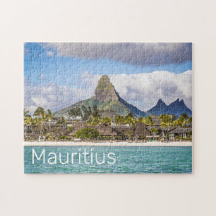 Mauritius Indian Ocean Flic En flac Beach Souvenir Jigsaw Puzzle