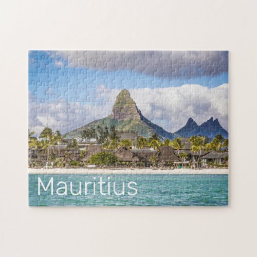 Mauritius Indian Ocean Flic En flac Beach Souvenir Jigsaw Puzzle