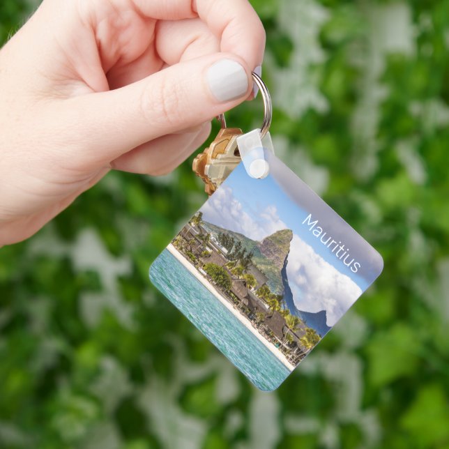 Mauritius Indian Ocean Flic En flac Beach Souvenir Keychain (Hand)