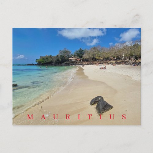 Mauritius La Cuvette Beach view postcard