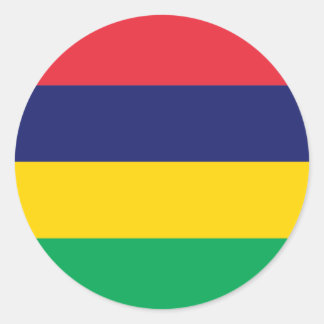 Mauritius/Mauritian Flag Classic Round Sticker