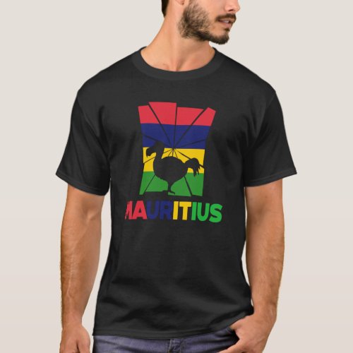 Mauritius Mauritian Mauritius Flag Animal Silhouet T_Shirt