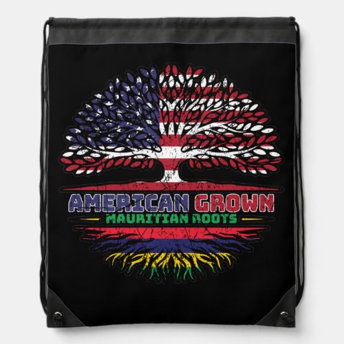 Mauritius Mauritian US American USA United States Drawstring Bag