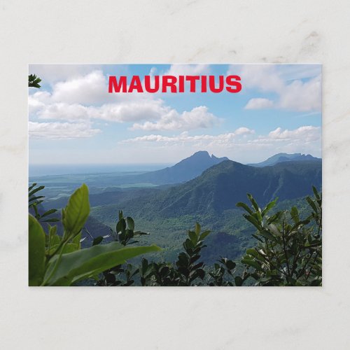 Mauritius Mountain Landscape Postcard