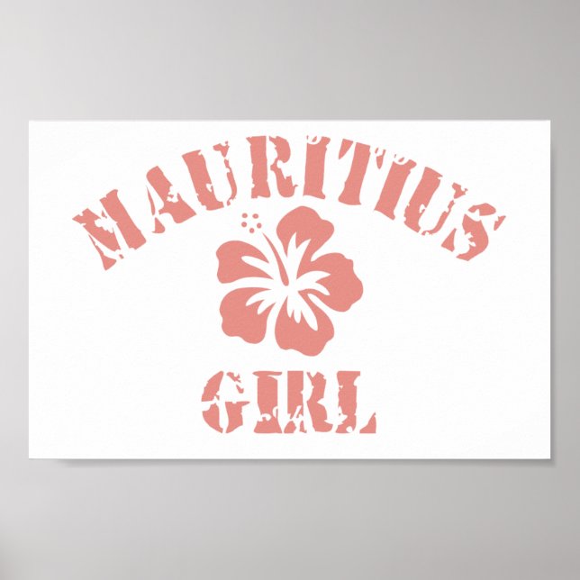 Mauritius Pink Girl Poster (Front)