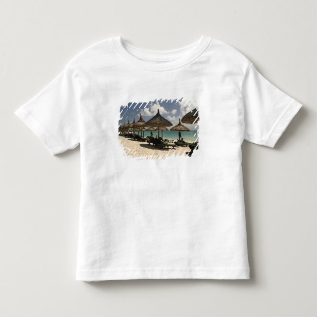 Mauritius, Poste de Flacq. Beach scene at the Toddler T-shirt (Front)