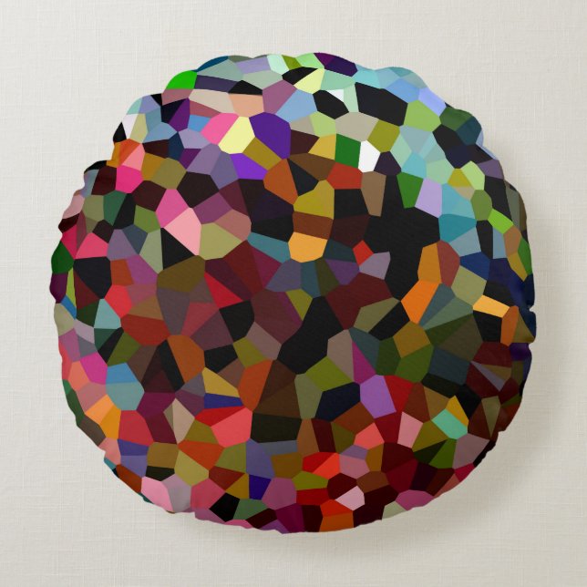 Mauritius Round Throw Pillow by C.L. Brown (Front)