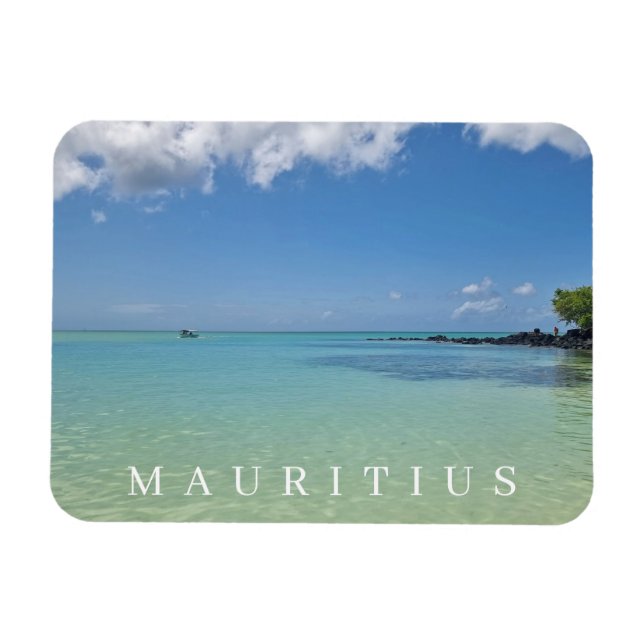 Mauritius sea and sky view magnet (Horizontal)