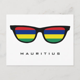 Mauritius Shades custom text & color postcard