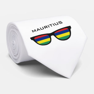 Mauritius Shades custom text & color tie