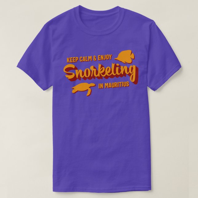 Mauritius Snorkeling Quote Vacation T-Shirt (Design Front)