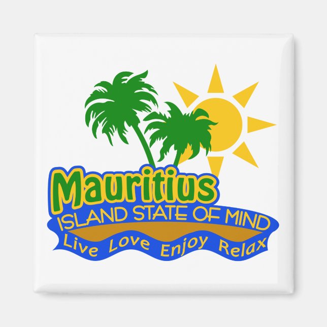 Mauritius State of Mind magnet (Front)
