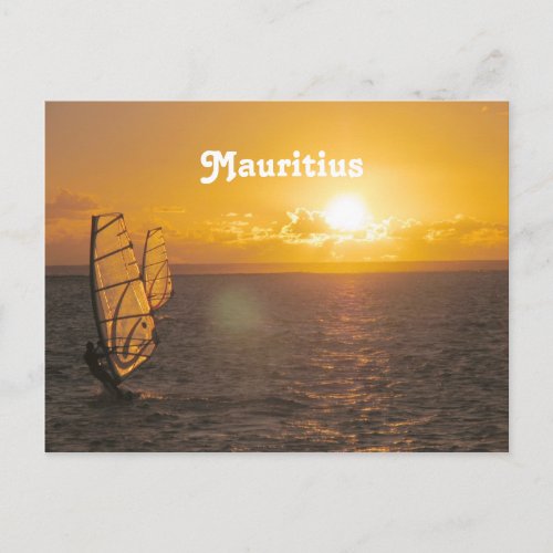 Mauritius Sunset Postcard