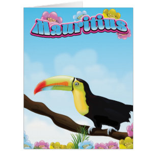 Mauritius travel poster