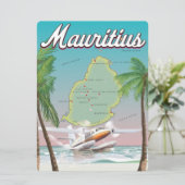 Mauritius vintage travel poster (Standing Front)